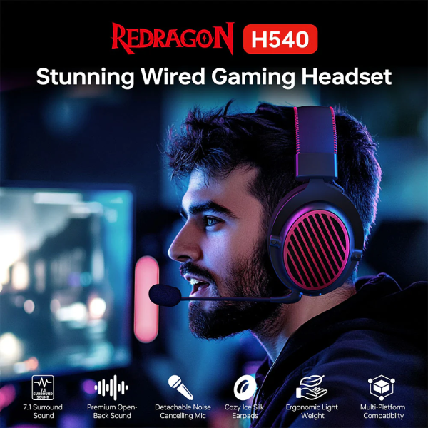 Redragon H540 Luna Wired Gaming Headset Redragon H540 Luna Wired Gaming Headset